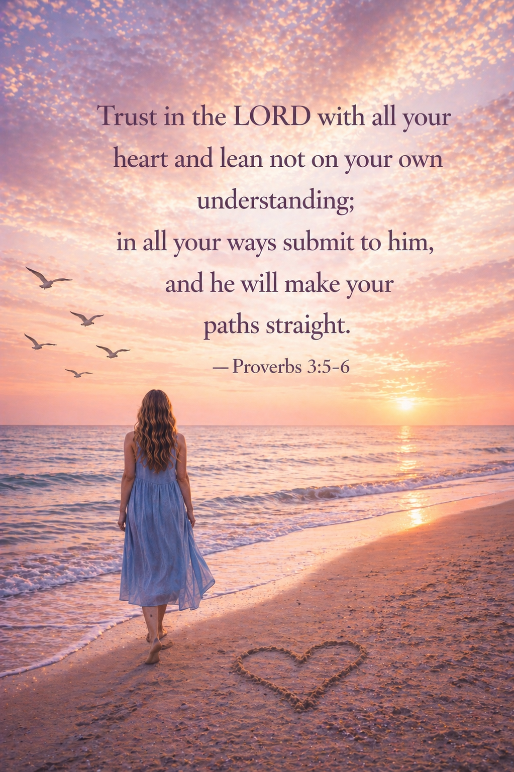 Trust in the Lord Printable Wall Art | Proverbs 3:5-6 Bible Verse product