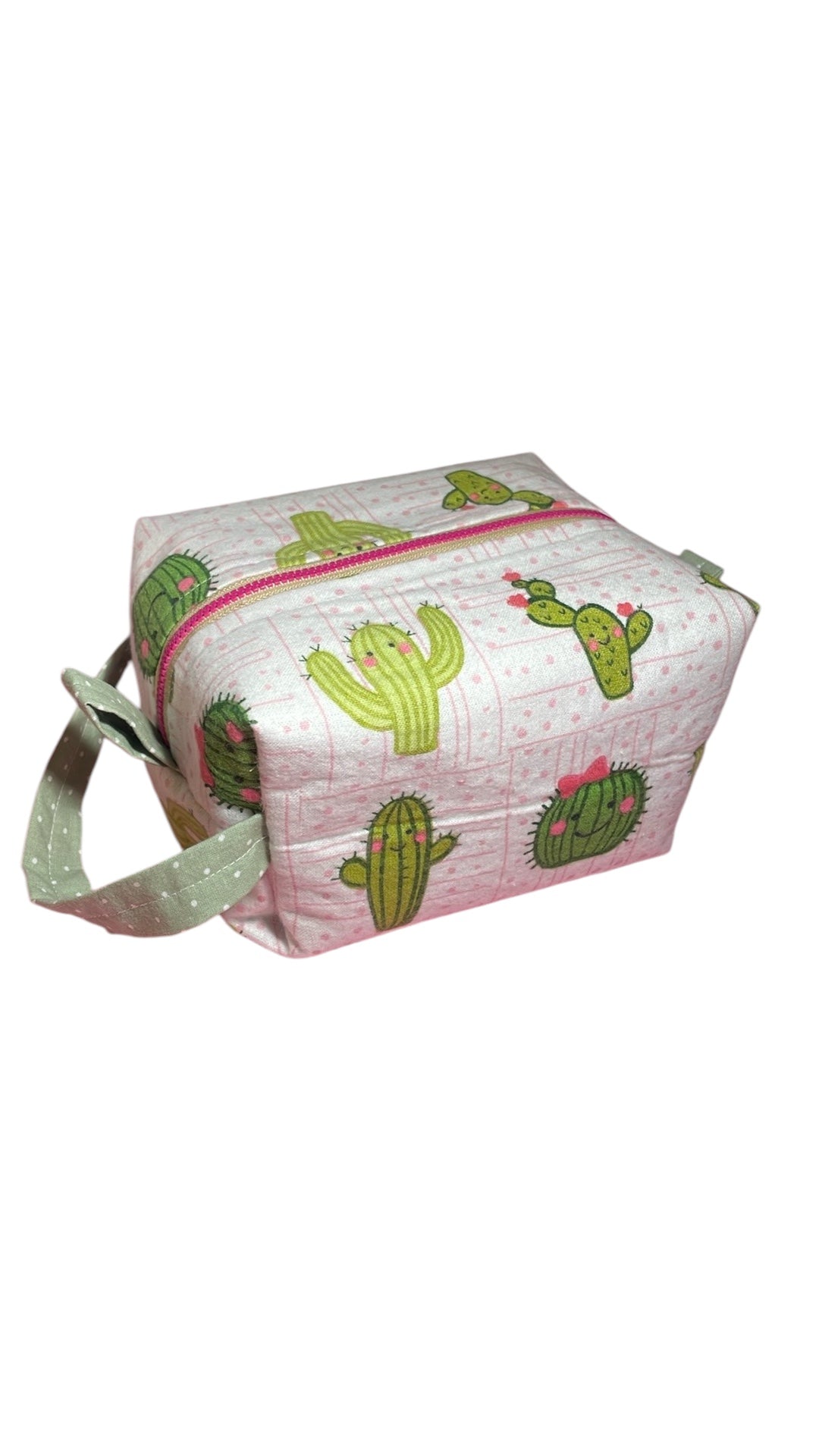 Handmade Custom Cactus Cosmetic Bag