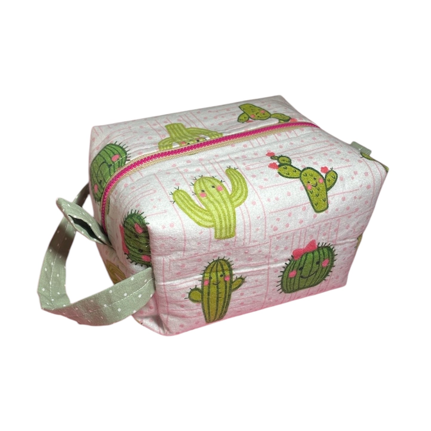 Handmade Custom Cactus Cosmetic Bag