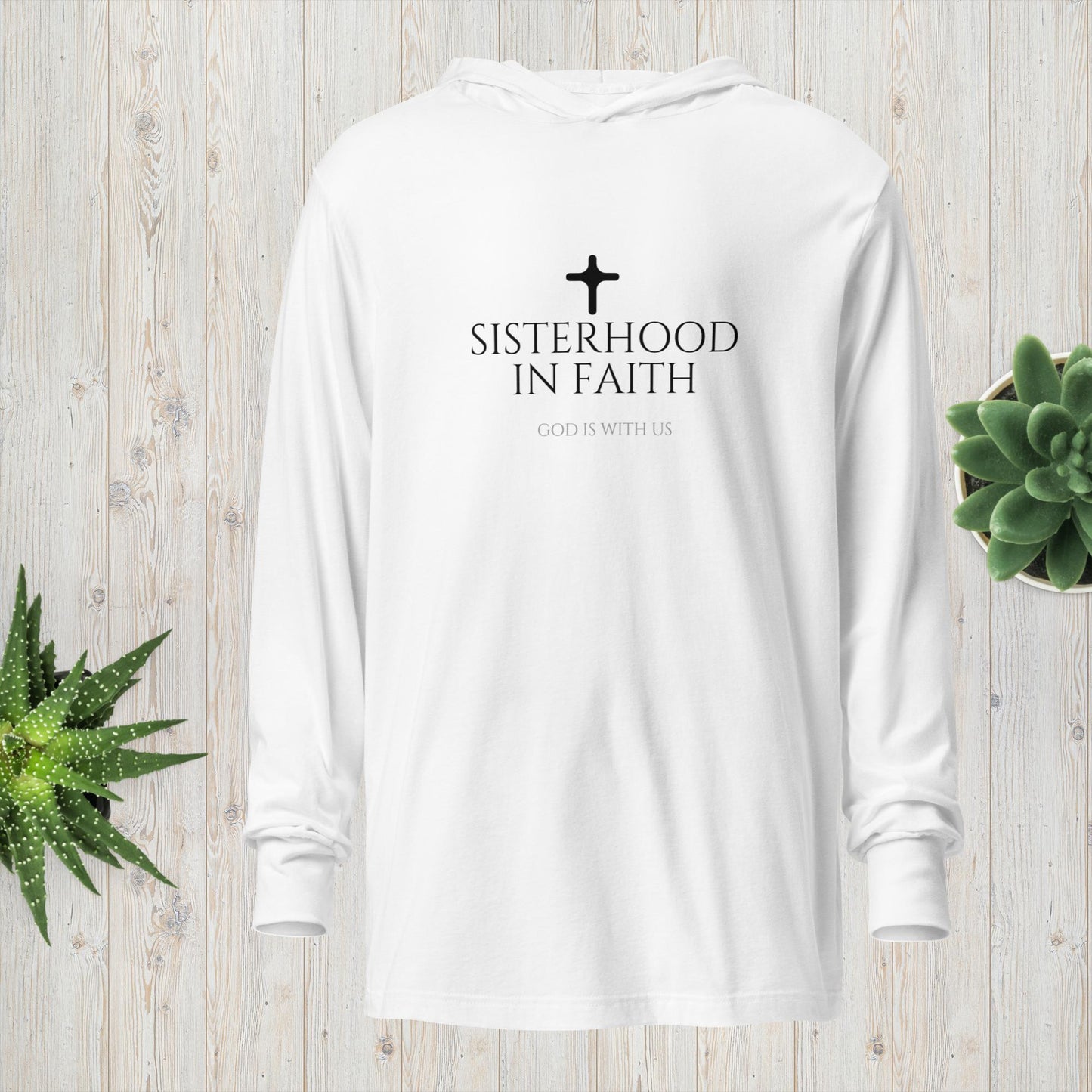 SIF Hooded long-sleeve tee