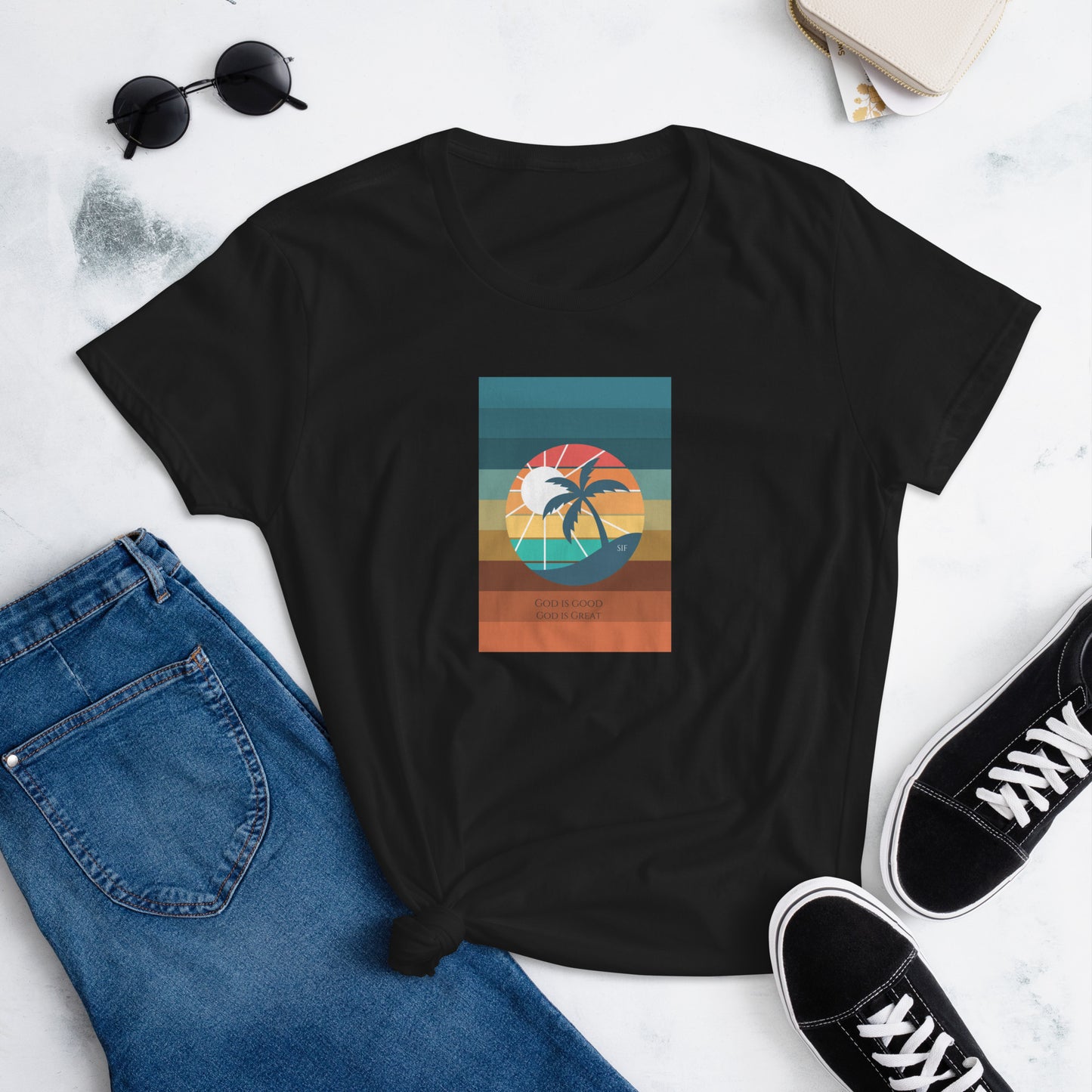 God is Good God is Great Women's short sleeve t-shirt