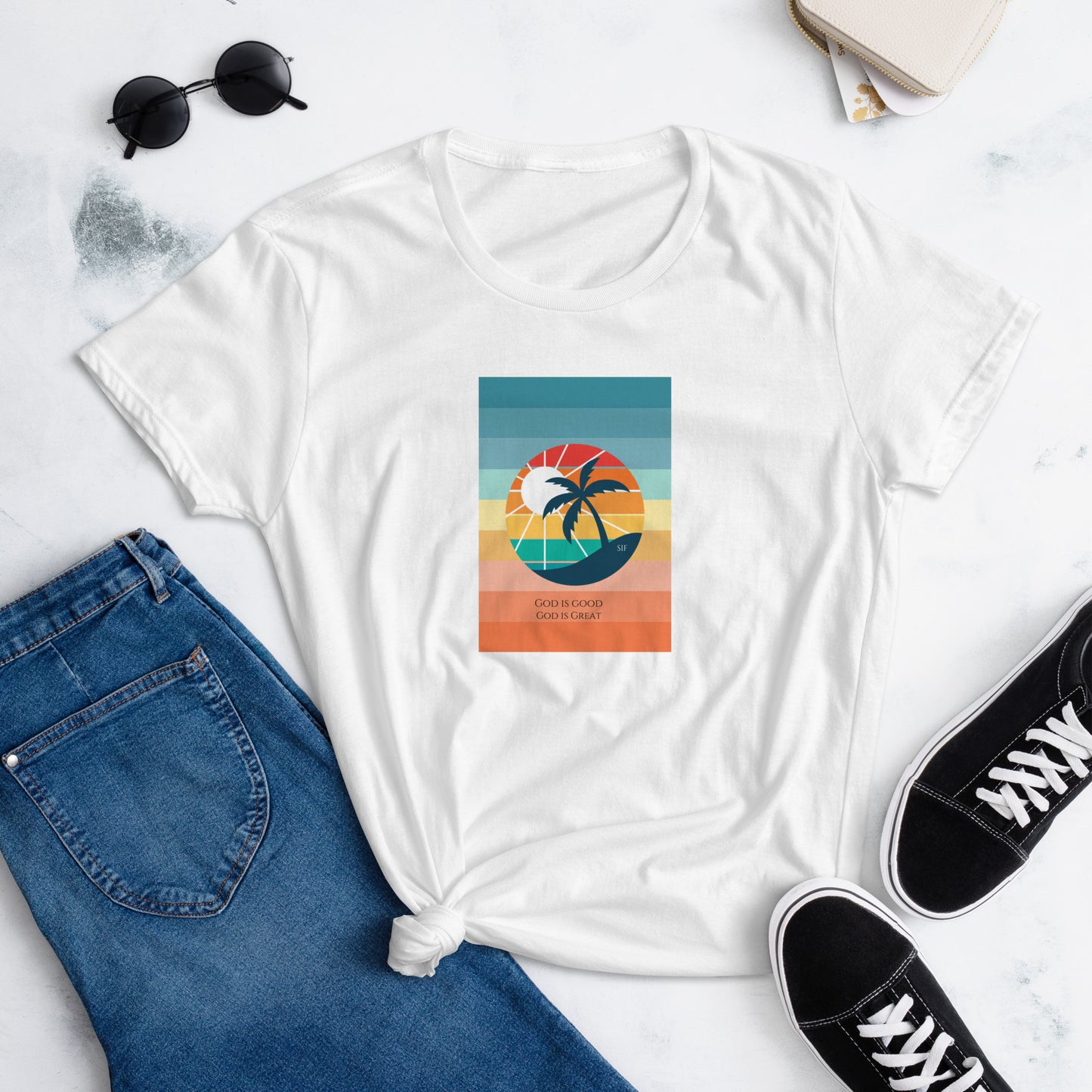 God is Good God is Great Women's short sleeve t-shirt