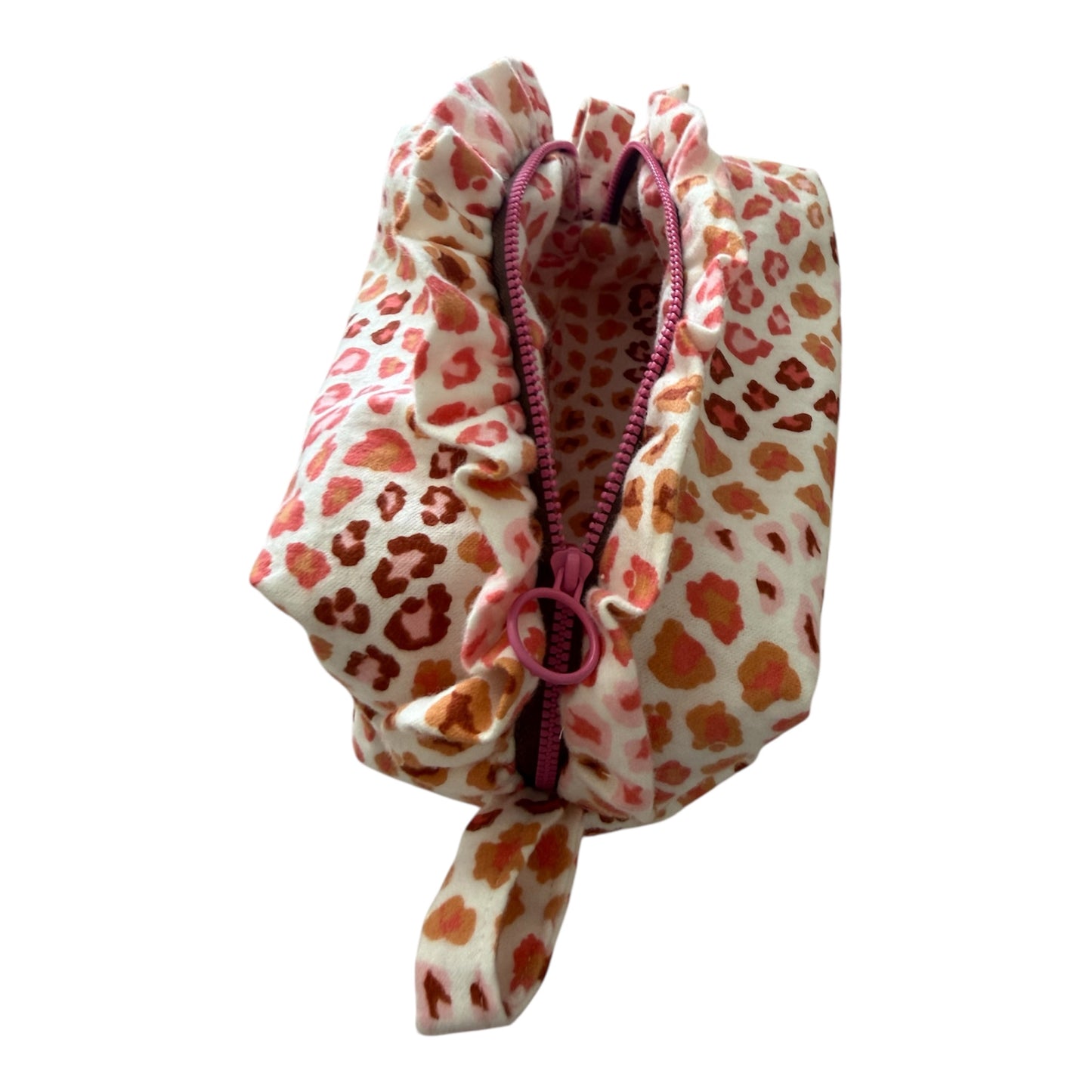 Pink Cheetah make-up bag