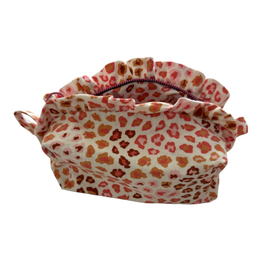 Pink Cheetah make-up bag