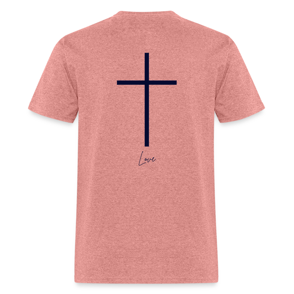 Unisex Classic Cross T-Shirt - heather mauve