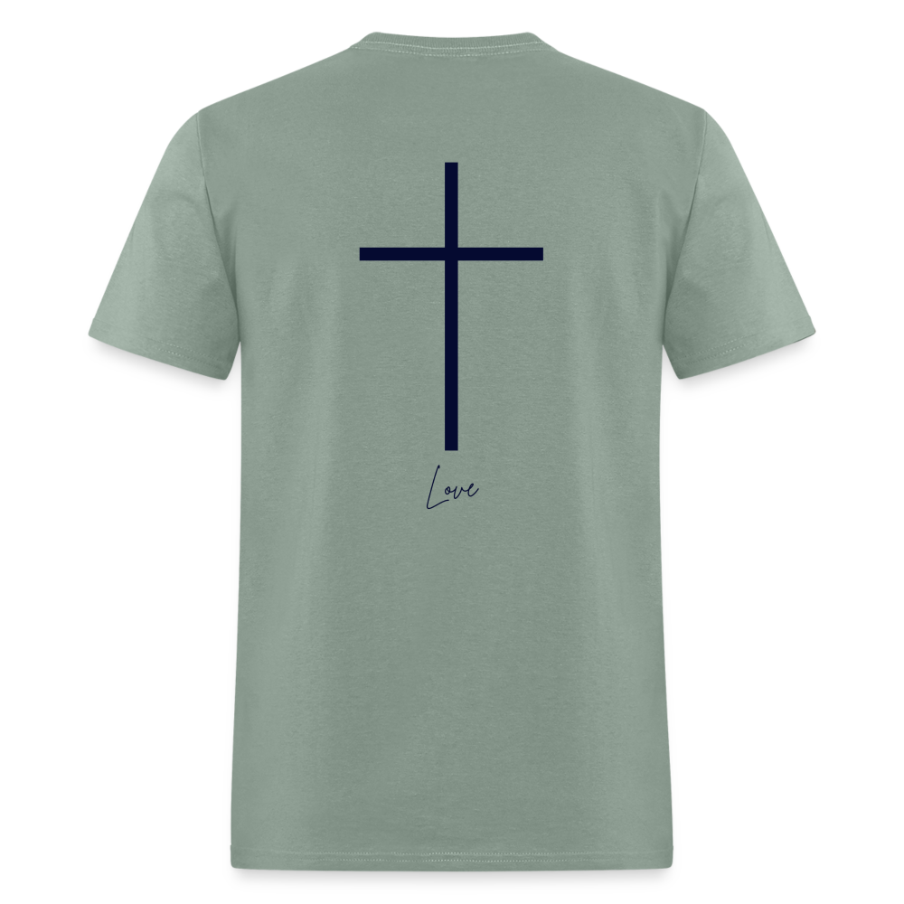 Unisex Classic Cross T-Shirt - sage