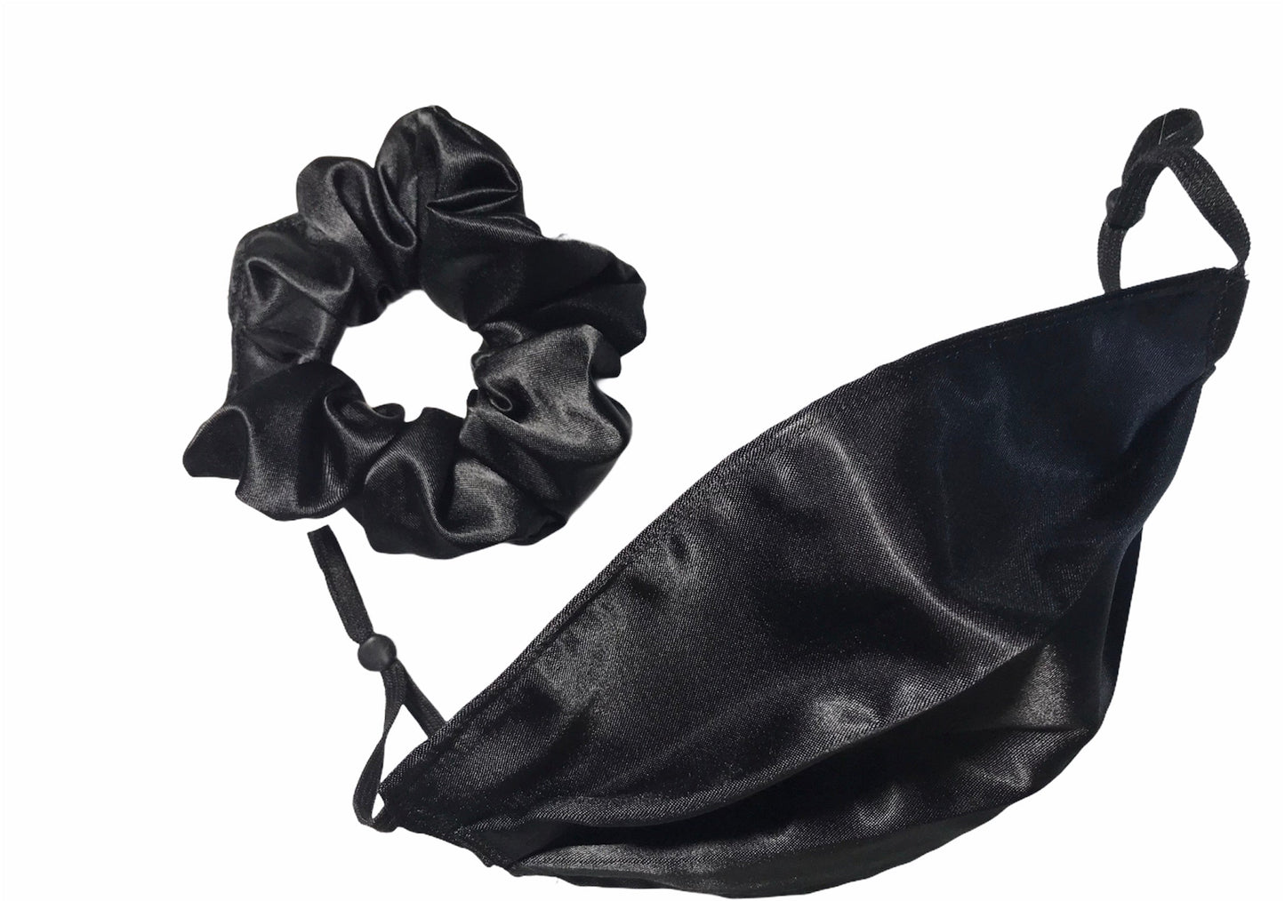 Black Satin Scrunchie