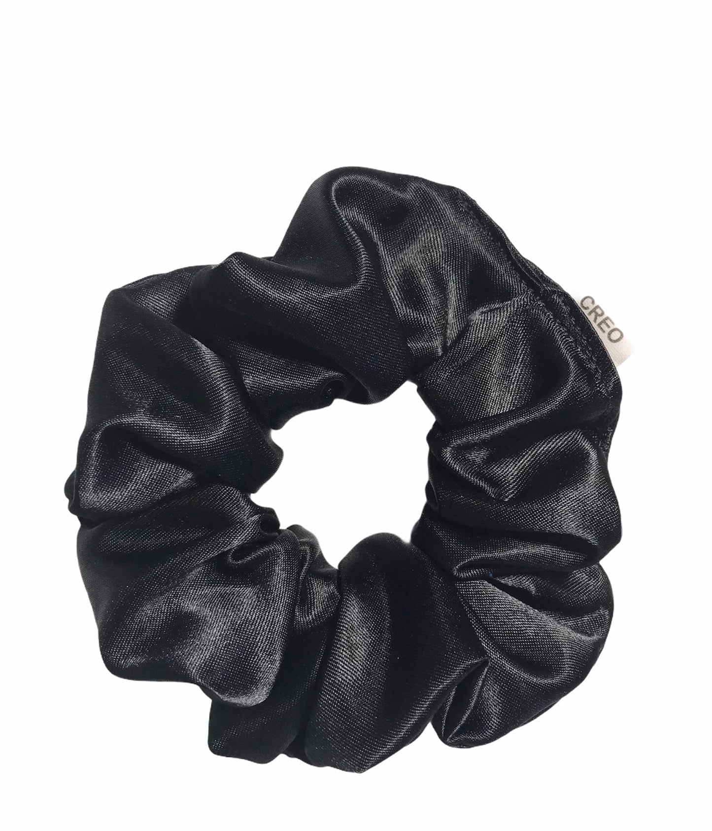 Black Satin Scrunchie