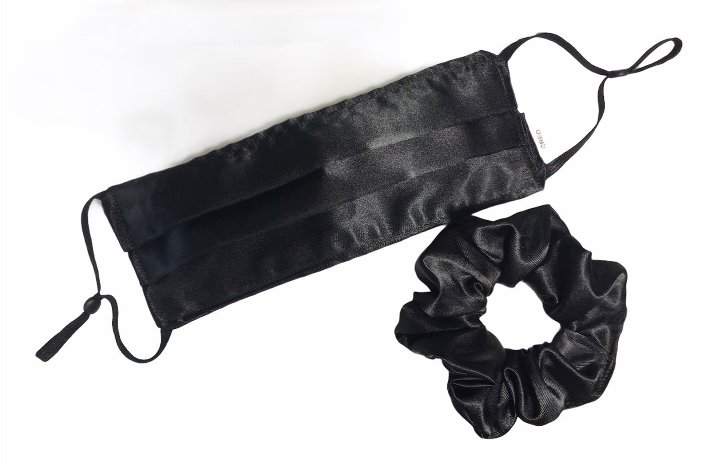 Black Satin Scrunchie
