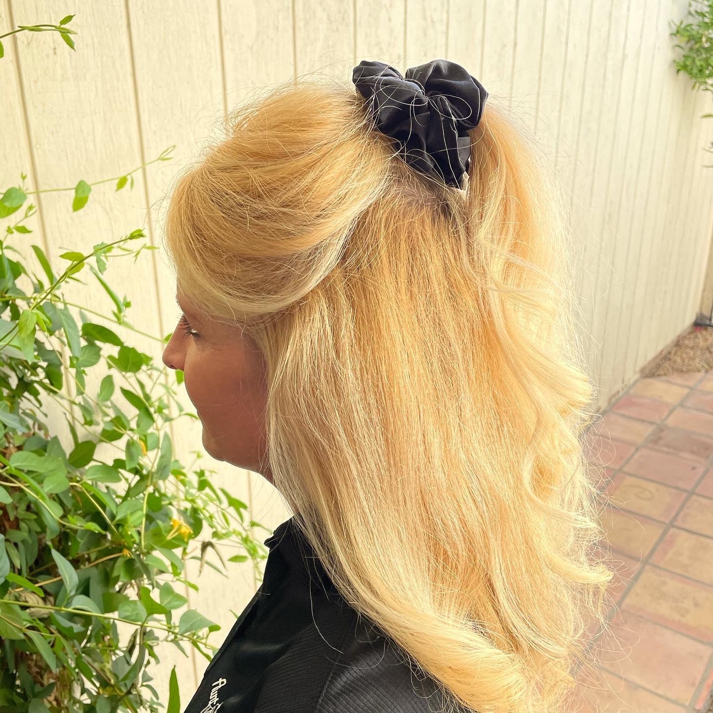 Black Satin Scrunchie