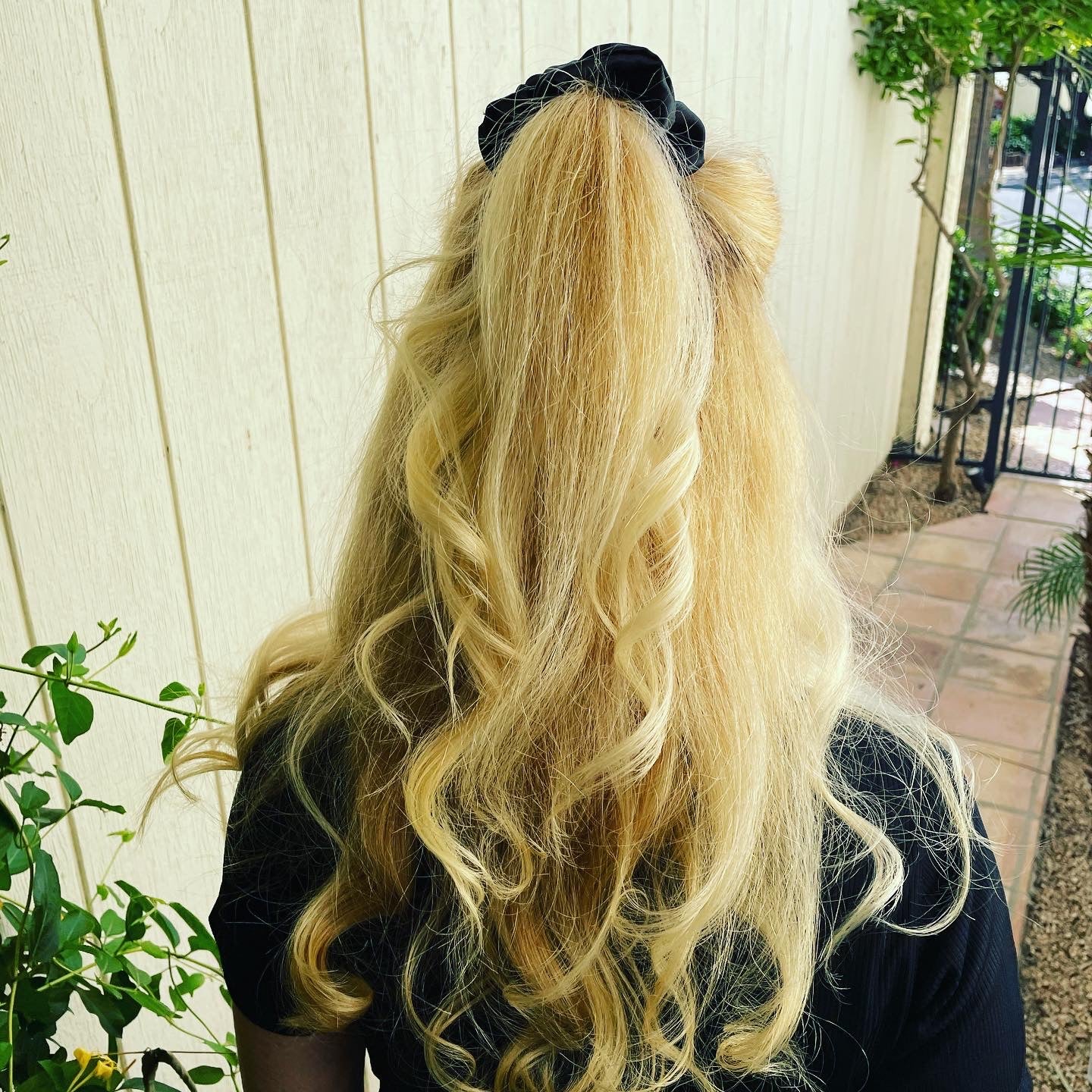 Black Satin Scrunchie
